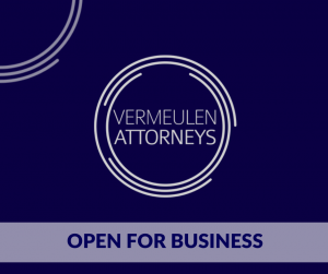 Vermeulen Attorneys Are Open For Business